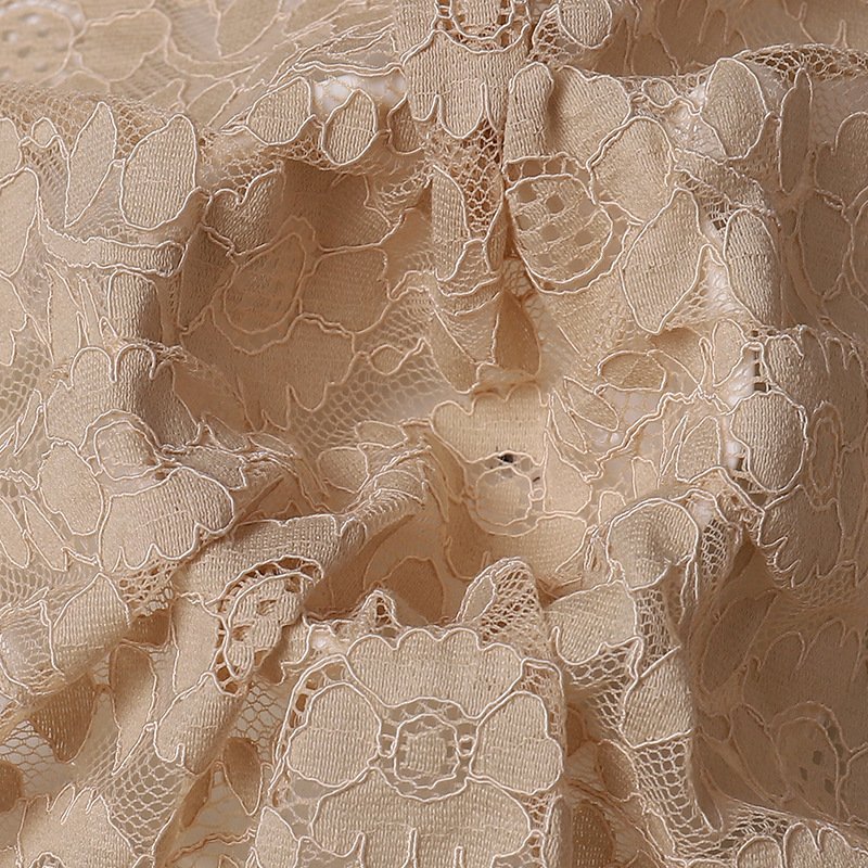 Dress Cutwork Jacquard Nylon Lace Fabric for Women's Wear Wholesale Su 6